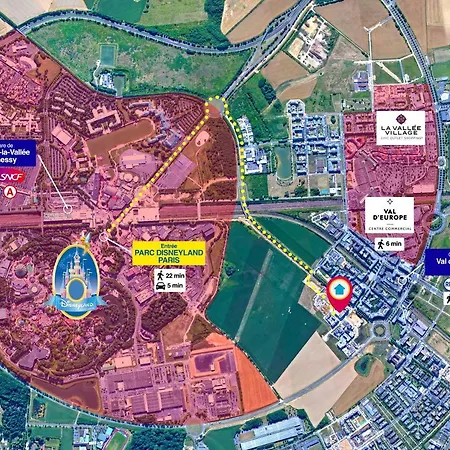 Disneyland-paris 4 Pers, Parking, Wifi, シェシー